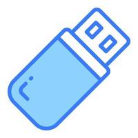 USB vector flat icon, school and education icon