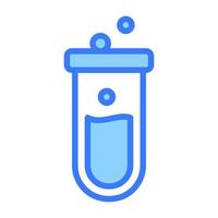 test tube vector flat icon, school and education icon