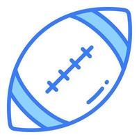 icono plano de vector de rugby, icono de escuela y educación