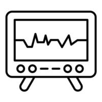 Cardiogram Line Icon vector