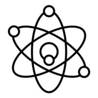 Atom Line Icon vector