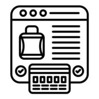 Payorder Line Icon vector