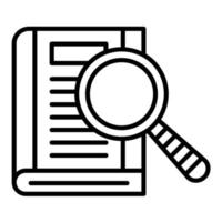 Search Books Line Icon vector