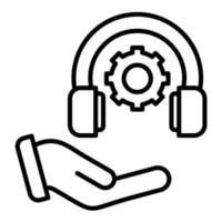 Technical Support Line Icon vector