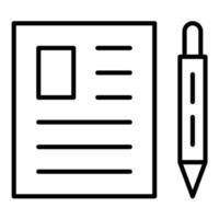 Article Line Icon vector