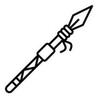 Spear Line Icon vector