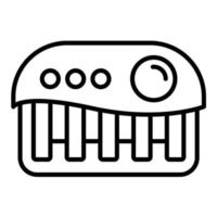 Piano Line Icon vector