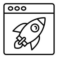 Startup Line Icon vector