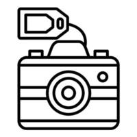 Camera Sale Line Icon vector