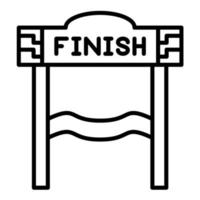 Finish Line Icon vector