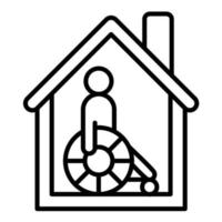 Hospice Line Icon vector