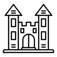 Castle Line Icon vector