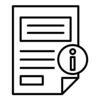 Information Line Icon vector