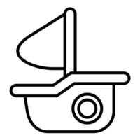 Boat Line Icon vector