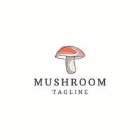 Mushroom logo icon design template flat vector