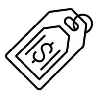 Price Tag Line Icon vector