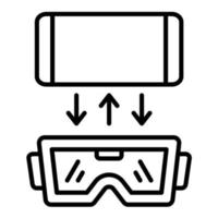 Attachment Line Icon vector