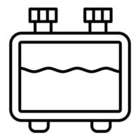 Tank Line Icon vector