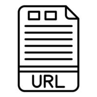 URL Line Icon vector