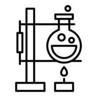 icono de línea de experimento vector