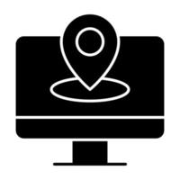 IP Address Glyph Icon vector