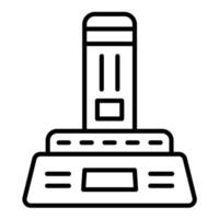 Virtual Joystick Line Icon vector