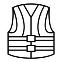 Life Vest Line Icon vector