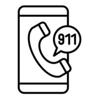 Emergency Call Line Icon vector
