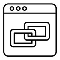 Hyperlink Line Icon vector