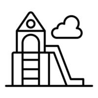 Playground Line Icon vector