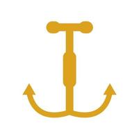 Anchor illustrated on white background vector