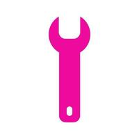 Wrench illustrated on white background vector