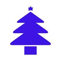 Christmas tree illustrated on white background vector