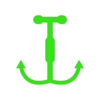 Anchor illustrated on white background vector