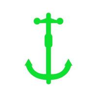 Anchor illustrated on white background vector