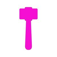 Hammer illustrated on a white background vector