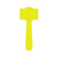 Hammer illustrated on a white background vector