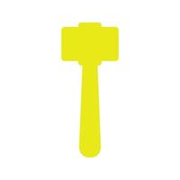 Hammer illustrated on a white background vector