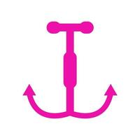 Anchor illustrated on white background vector