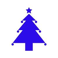 Christmas tree illustrated on white background vector