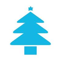 árbol de navidad ilustrado sobre fondo blanco vector
