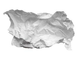 White crumpled paper texture for background photo