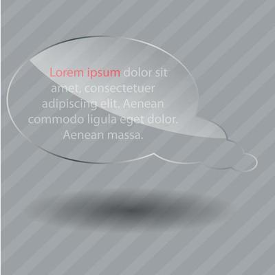 Glass frame on abstract background. Vector illustration.