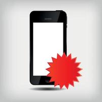 Abstract mobile phone vector illustration