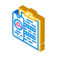 client questionnaire call center isometric icon vector illustration