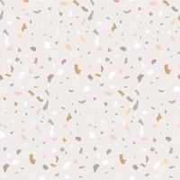 Terrazzo seamless pattern in pastel colors. vector