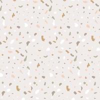 Terrazzo seamless pattern in pastel colors. vector