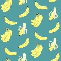 Cute seamless pattern with banana. Print for textile, wrapping paper, wallpaper vector