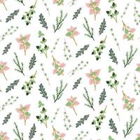 Seamless pattern with herbs. vector