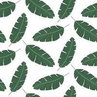 Seamless pattern with banana leaves. vector